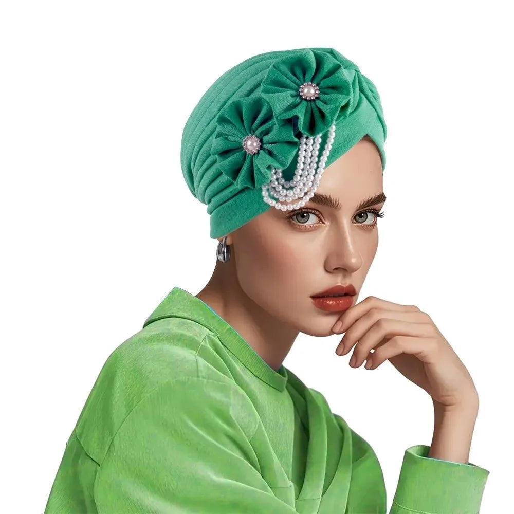 Breathable Elegant Flower Design Head Wrap