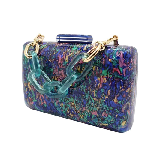 Women's Luxury Vintage Colorful Sequins Clutch Purse