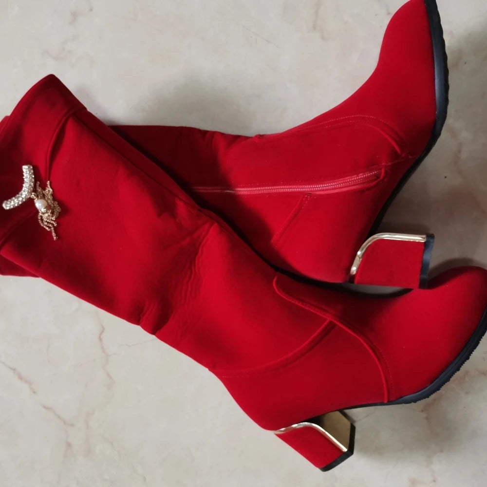 Women's Luxury Knee High Winter Boots