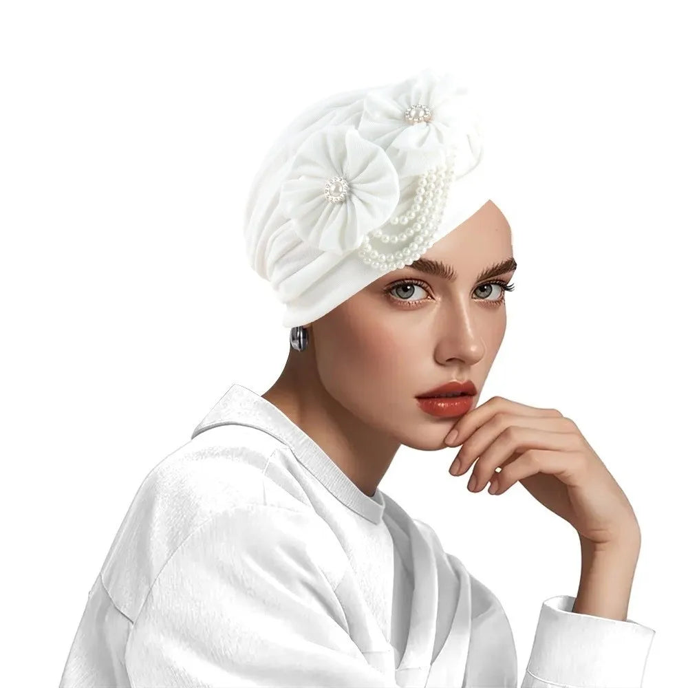 Breathable Elegant Flower Design Head Wrap