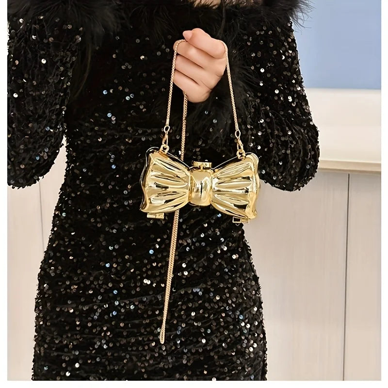 Luxury Golden Designer Evening Clutch