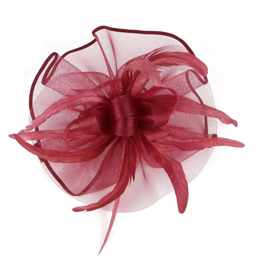 Stylish Top Hat Headband - Formal Feather Hat Headband