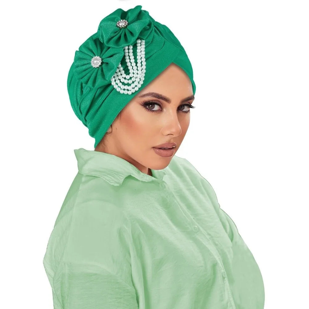 Breathable Elegant Flower Design Head Wrap