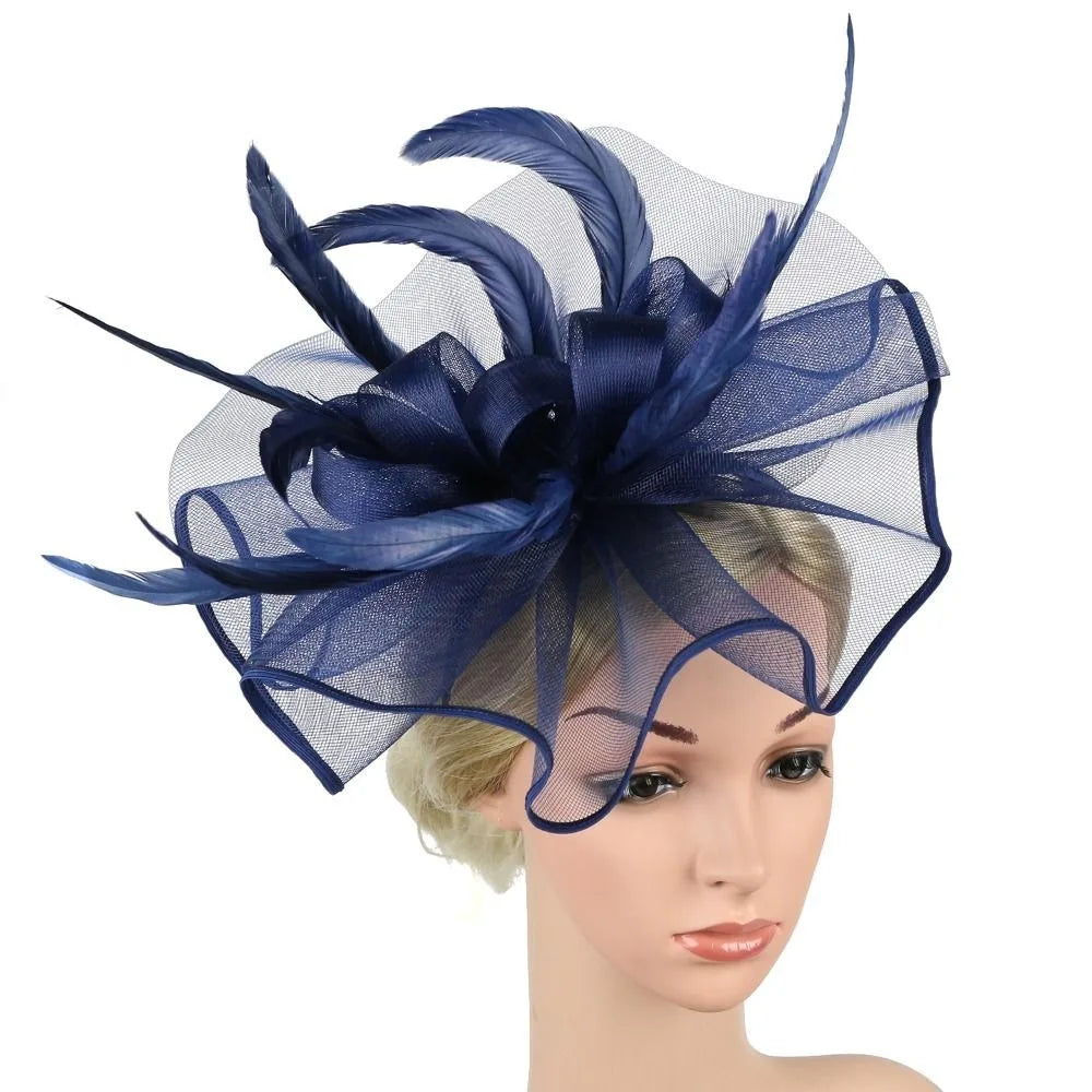 Stylish Top Hat Headband - Formal Feather Hat Headband