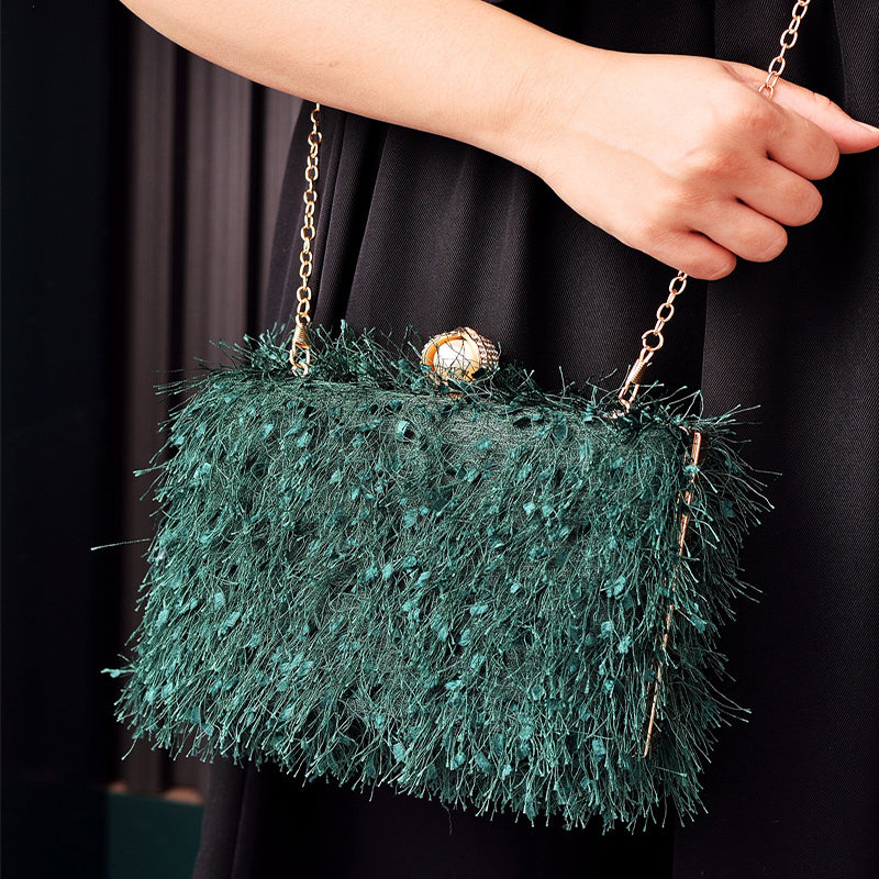 Luxury Designer Square Tassel Handbag